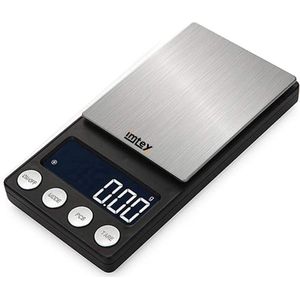 Digitale Precisie Keukenweegschaal - 1000 g / 0,1 g - Van 0,1 tot 1000 gram - Pocket Mini Scale - Batterij - Zwart