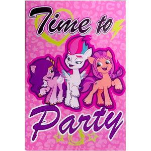 My Little Pony uitnodigingen- 5 stuks met envelop - kinderfeestje - verjaardag