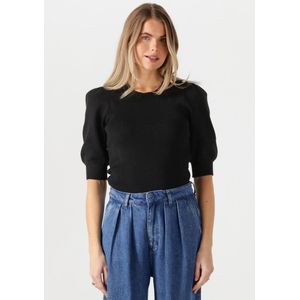 Fabienne Chapot Lillian Short Sleeve Pullover Truien & vesten Dames - Sweater - Hoodie - Vest- Zwart - Maat XS