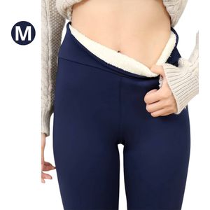 Nivard Winter Panty - Warme panty - Fleece Panty - Thermo Panty - Legging - Stretch - Dames Kleding - Marineblauw - Maat S