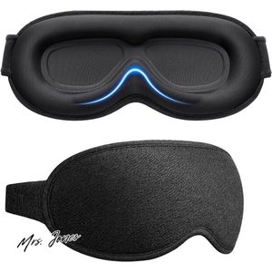 Mrs. Jones 100% Verduisterende Slaapmaskers Ergonomisch Ontwerp 3D-Uitsparing Oogbeweging Wimpervriendelijk Ultrazacht Comfortabel Oogmasker Slapen .