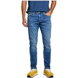 Denim - Effen - Heavy Washed - Slimfit