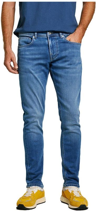 Denim - Effen - Heavy Washed - Slimfit