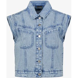 TwoDay dames denim gilet - Blauw - Maat S