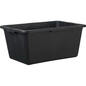 HL - Speciebak - Kuip - Speciekuip - Boomkuip - Metselkuip - Cementbak - Vijverbak - Voerbak - Rechthoek - Rechthoekige bak - Kunststof - Zwart - 60 liter - L 70 x B 40 x H 30 cm