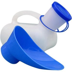Plasfles Mannen - Urinefles - Urinaal - Unisex - 1 liter inhoud – Afsluitbaar - Makkelijk Mee Te Nemen