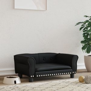 The Living Store Hondenbed - Comfortabel en duurzaam - 70 x 45 x 30 cm - Zwart