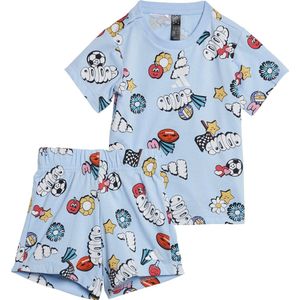 Adidas - Seasonal Essentials - T-shirt en Shortset - Baby - Katoen - All-over Print