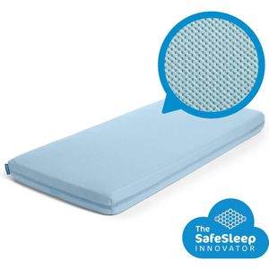 AeroSleep® SafeSleep hoeslakens - bed - 140 x 70 cm - blauw