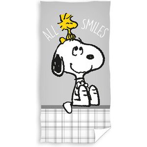 Snoopy Strandlaken - 70x140 cm - Grijs