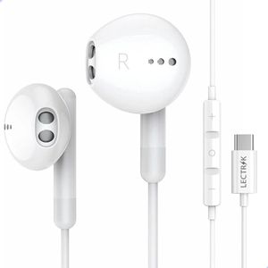 Oortjes met draad en microfoon - Oordopjes - 120CM kabel - USB-C - Earphones Wired