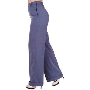 Dancing Days Wijde broek -XS- PARTY ON Blauw