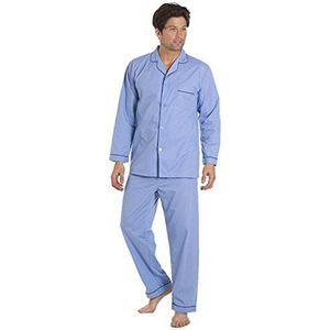 Lange Mouwen Pyjama Set voor Heren in Sky Blauw