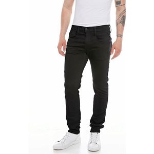 Replay Heren Jeans Broeken ANBASS slim Fit Zwart 33W / 32L Volwassenen