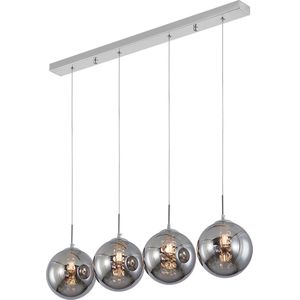 Hanglamp Voor Eetkamer, Slaapkamer, Woonkamer - Glass Serie - Bollamp 4xG9 - lichts excl. lichtbron - ROKERIG