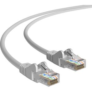 Cat 5e - U/UTP - Netwerkkabel - Patchkabel - Internetkabel - 1 Gbps - 0.5 meter - Grijs - Allteq