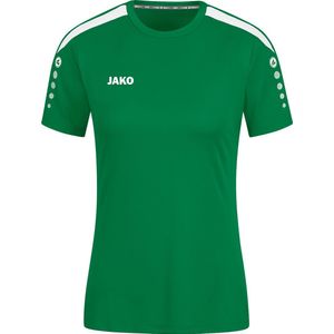 JAKO Shirt Power Korte Mouw Dames Groen Maat 38