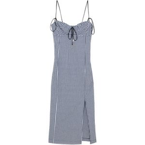 Patrizia Pepe • zwart wit geruite jurk • maat 34 (IT40)