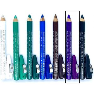 D'Donna - Jumbo Oogschaduw en Oogpotlood met puntenslijper - Super Fat Eye Liner Marker - Waterproof - Paars - 1 stuks