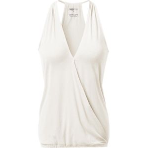 Yoga-Racerback V-Neck ""ala"" - ivory XS Loungewear shirt YOGISTAR