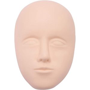Training mannequin head - praktische make-up - permanente wenkbrauw training - lip silicone skin voor lippen - wimperextensions - make-up oefening