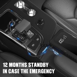 Equivera Jumpstarter voor Auto - Accu Booster - Acculader voor Auto - Starthulp voor Auto - Acculader - Auto Acculader - Accu Booster voor Auto - Nooit meer zonder lege accu!