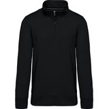 Sweatshirt Heren 3XL Kariban 1/4-ritskraag Lange mouw Black 80% Katoen, 20% Polyester
