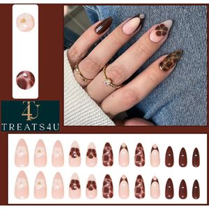 Press on Nails - Plaknagels - Roze - 24pcs - Nepnagels