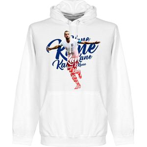 Kane Engeland Script Hoodie - Wit - Kinderen - 92/98