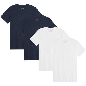 DANISH ENDURANCE - T-Shirt - Zwart - V-Neck - 4 pack - 2XL