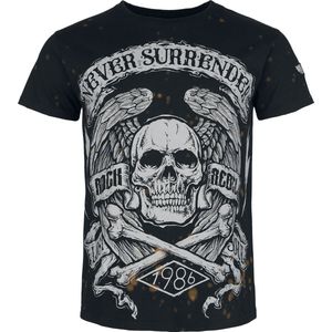 Rock Rebel by EMP zwart T-shirt met doodshoofdenprint - Heren - L