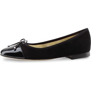Werner Kern Myke Ballerina's Zwart – Dames Instappers – Suède en Lakleer - Damesschoenen - Nette schoenen - Werner Kern Ballerinas - Zwart - 42