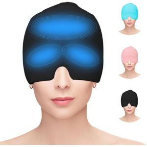 Koelmuts voor Migraine en Hoofdpijn - Herbruikbare Gel Masker voor Koude en Warmte Therapie - Ideaal voor Stress, Gezwollen Ogen en Verbetering van Slaap