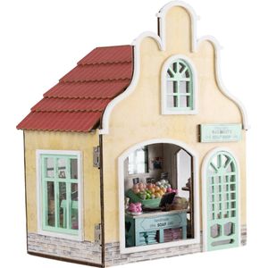 Crafts&Co Miniatuur Bouwpakket Volwassenen - Hout - DIY Poppenhuis - Bouwpakketten - Soap Shop