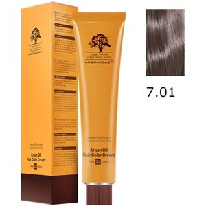 Arganmidas Marokkaanse Arganolie Haarkleur Crème 7.01 / Crème Haarkleur Medium Chocolade Blond 100 ml