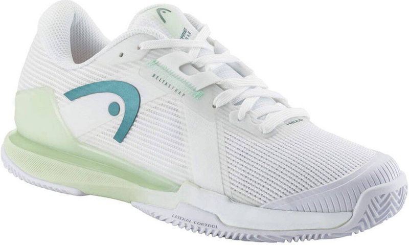 HEAD - Sprint Pro 4.0 Clay - Tennisschoen - Wit - Lichtgroen - TPU-Mesh