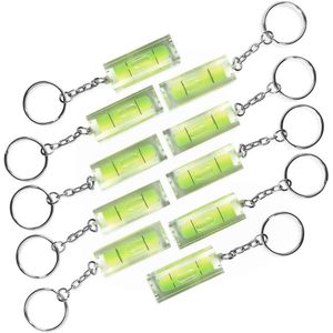 Mini-waterpas met sleutelhanger - 10 stuks