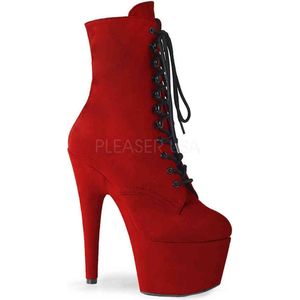 Pleaser Enkellaars -40 Shoes- ADORE-1020FS Rood