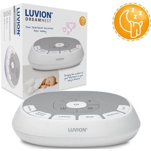 LUVION® Dreamnest White Noise Machine - 20 verschillende witte ruis & natuurgeluiden en slaapliedjes voor Baby's en Volwassenen - 11 kleurig nachtlampje