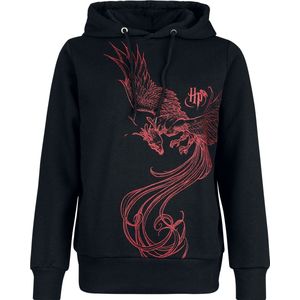 Harry Potter Phoenix Dames Trui met capuchon - zwart - S