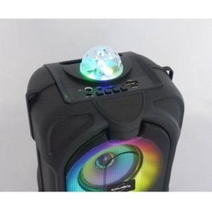 Bluetooth-lichtluidspreker voor karaoke - INOVALLEY - DANCE CUBE 44 - 150W - Bedrade microfoon