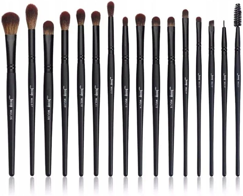 Jessup - Oogmake-up Kwasten Set - Professionele Oogmake-upborstels - 16 Stuks