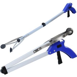 TRANKIELO® - Kwaliteitsvolle Grijptool van Aluminiumlegering – 83cm Lange Plukker – Ergonomisch Hulpmiddel voor Ouderen en Gehandicapten – Vouwbare Handreiker met Zuignap – 1 Stuk