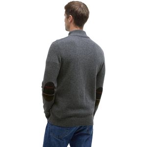 Barbour - Gemeleerd Grijs - Trui - Wol - Half Zip
