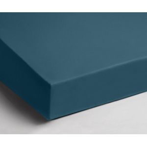 Zachte Katoen Hoeslaken Extra Lang Petrol | 90x220 | Ademend En Soepel | Perfecte Pasvorm