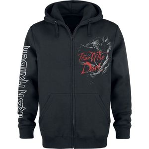 Iron Maiden Fear Of The Dark Vest met capuchon zwart S Katoen -