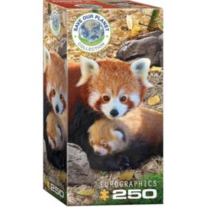 Puzzel eurographics red pandas 250 stukjes