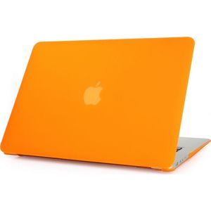 Mobigear - Laptophoes geschikt voor Apple MacBook Air 13 Inch (2010-2019) Hoes Hardshell Laptopcover MacBook Case | Mobigear Matte - Oranje - Model A1369 / A1466