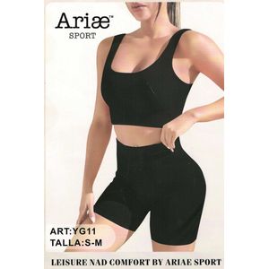 sportwear - dames/meisjes - Ondergoed sets -sportondergoed - sport bh - boxer met lange pijpen - maat S/M - Roze