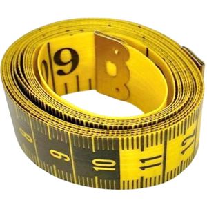 Fako Bijoux - Meetlint 1.5 Meter - Meetlint Lichaam - Meetband - Klussen Meetlint - Lintmeter - Hobby Meetlint - 150cm - 60inch - Geel